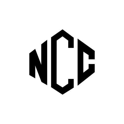 NCC letter logo design with polygon shape. NCC polygon and cube shape ...