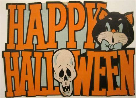 Vintage Eureka "Happy Halloween" sign from the 70's-1980's Halloween ...