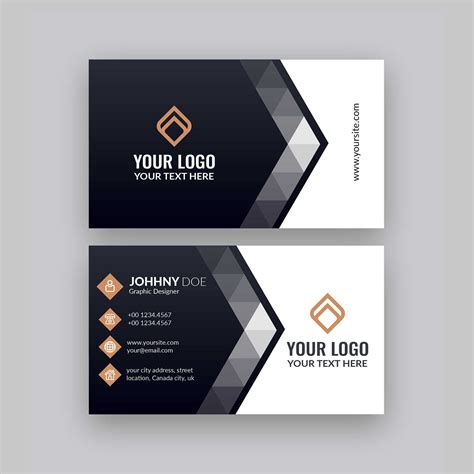 Modern Company Visiting Card Template | Free Business Card within ...