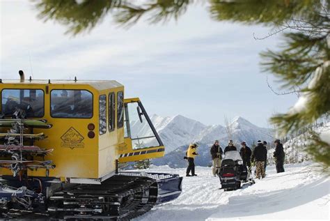 Cat skiing and cat boarding in Fernie British Columbia.