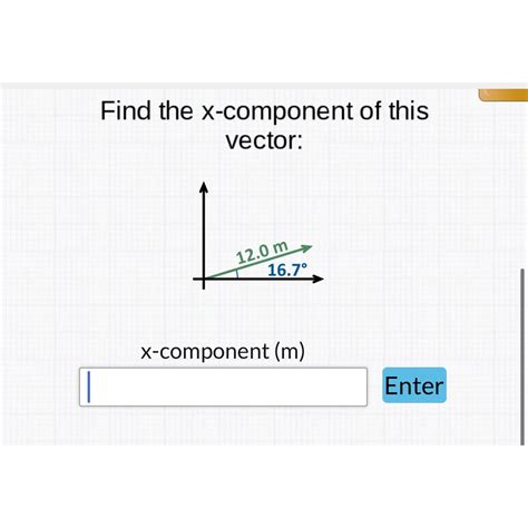 Solved Find the x-component of this vector:x-component (m) | Chegg.com