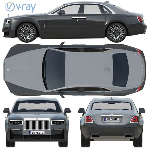 Rolls-royce Ghost - 3D Model for VRay