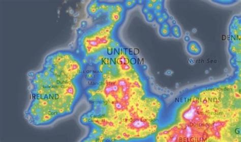 Perseids meteor shower 2020: Light pollution of the UK MAPPED - Are you ...