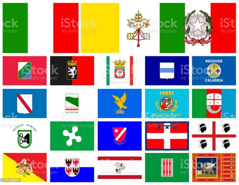 Flags Regions Of Italy Stock Illustration - Download Image Now - Adige ...