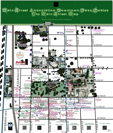 Paso robles downtown kiosk map july 2016 by Chuck Themens - Issuu