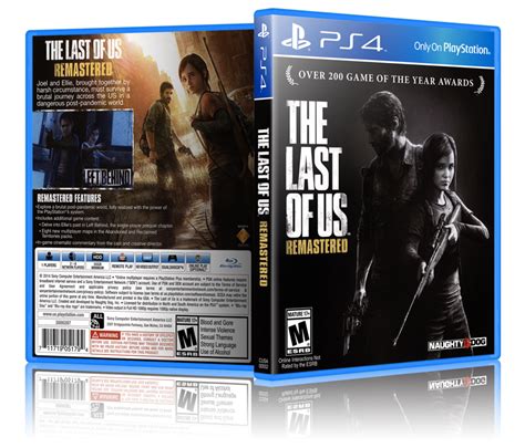 The Last of Us: Remastered - Replacement PS4 Cover and Case. NO GAME ...