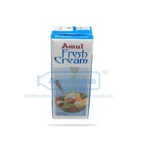 Now Buy Amul Fresh Cream 250ml Online at Best Price on Awesome Dairy