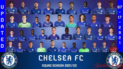 Chelsea FC Squad 2021/2022 Season. - Jambo Daily