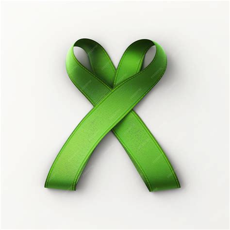 Premium AI Image | a green ribbon with a symbol of a symbol for a green ...