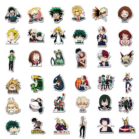 100Pcs #MyHeroAcademia Vinyl #Stickers Pack for Laptop Luggage Window ...