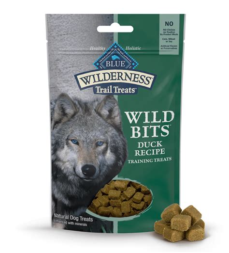 BLUE Wilderness Trail Treats Dog Treats Duck Wild Bits