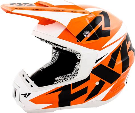 FXR Racing - 2015 Snowmobile Apparel - Torque Helmet - Orange Dual ...