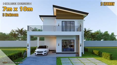 Two Story Small House Design With Floor Plan | Viewfloor.co