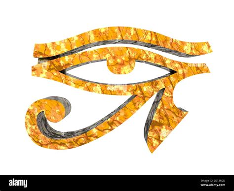 Egyptian hieroglyph of a divine eye Stock Photo - Alamy