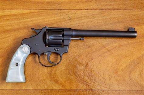 Premium Photo | Old and rare 32 caliber colt revolver collection piece