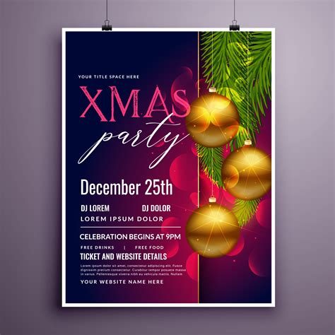 Christmas Poster Free Vector Art - (15960 Free Downloads)