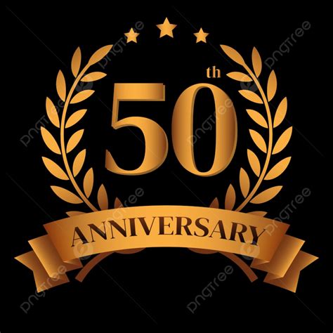 50th Golden Anniversary Logo Banner Template Download on Pngtree