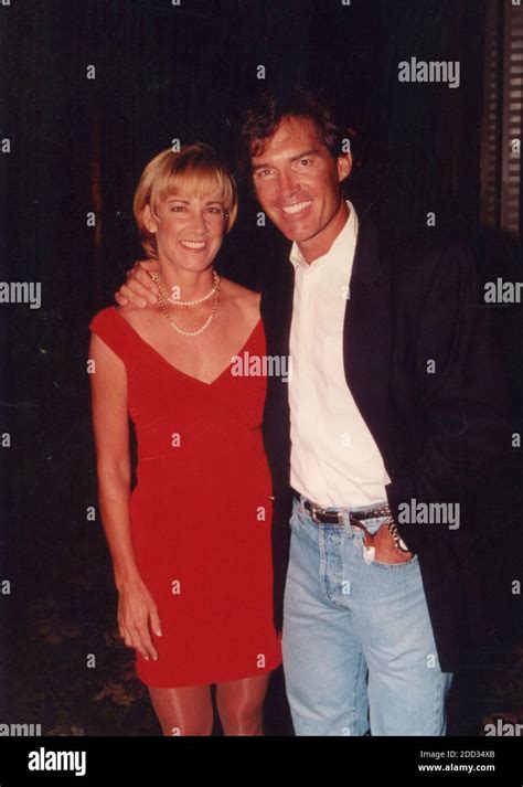 American tennis player Chris Evert and husband Andy Mill, 1994 Stock ...