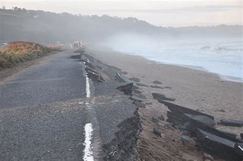 Damage to the main road between Slapton and Torcross - Devon Live