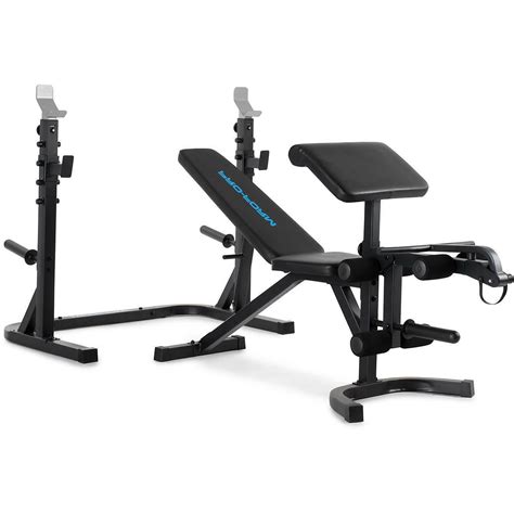 Adjustable Olympic Workout Weight Lifting Bench w/ Rack