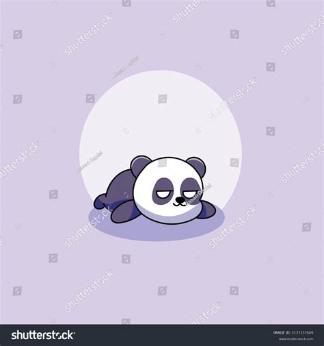 Sleeping Panda Cartoon Background Vector Stock Vector (Royalty Free ...