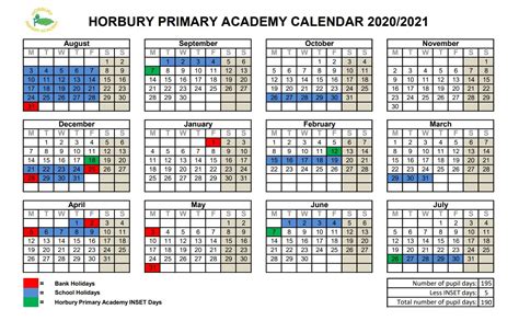 Term Dates 2020-2021 - Horbury Primary Academy