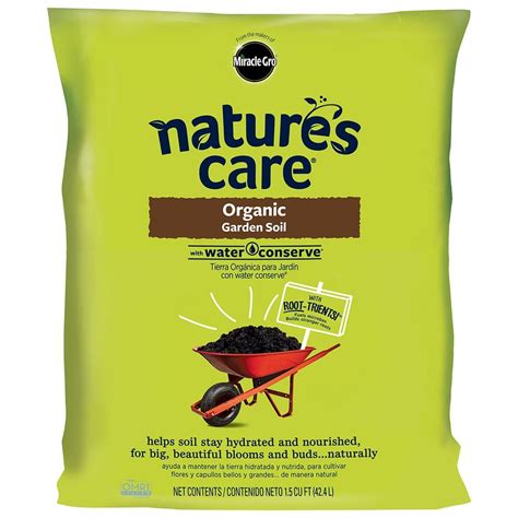 Miracle-Gro Nature's Care 1.5 cu. ft. Organic Garden Soil-71959630 ...