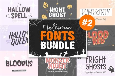 Halloween fonts bundle (2204022)