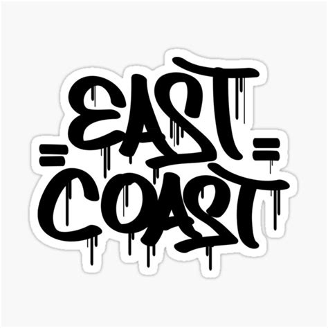 "East Coast" Sticker for Sale by SamuelMolina | Redbubble