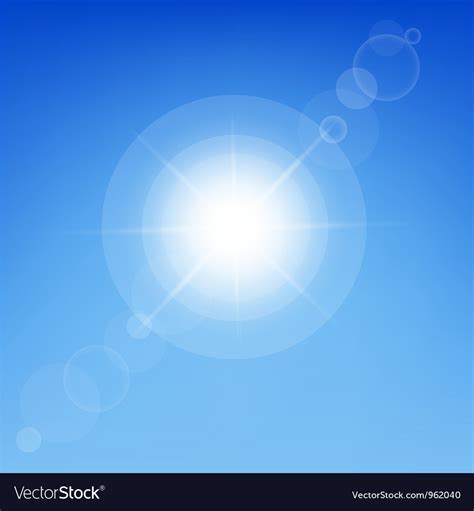 Clear sunny sky Royalty Free Vector Image - VectorStock