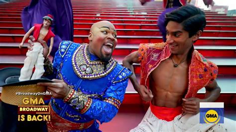 Cast of Aladdin performs 'Friend Like Me' and "A Whole New World" on ...