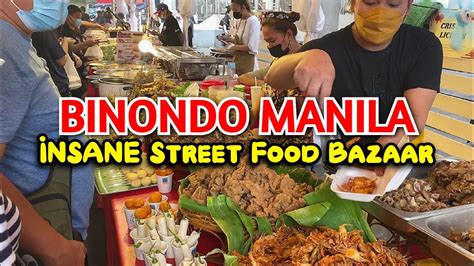 MANILA CHINATOWN's INSANE STREET FOOD BAZAAR | Street Food Tour in ...