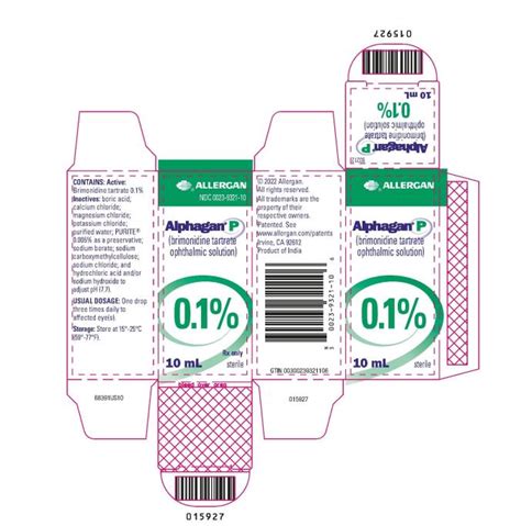 Alphagan P: Package Insert / Prescribing Information