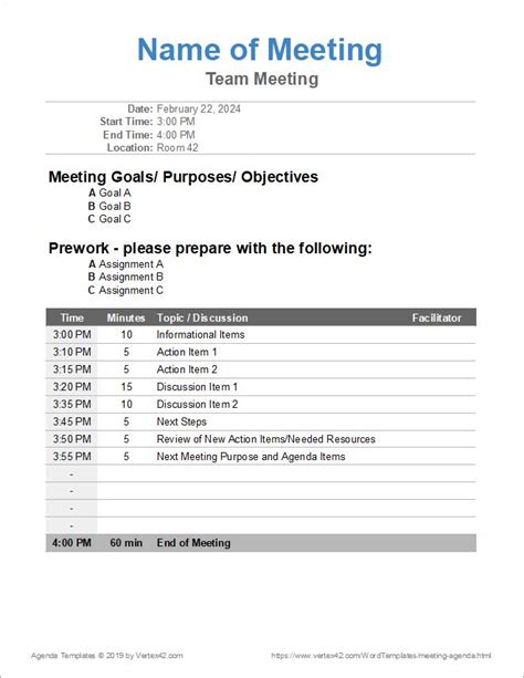 Simple Meeting Minutes Template - Best Template Ideas | Meeting agenda ...