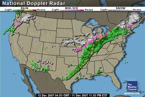 Doppler Radar Weather Map Of The Entire Contiguous United States - Map