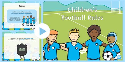 Football Rules for Kids - How to Play Football PowerPoint