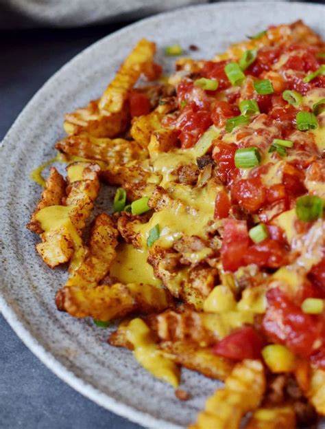 Loaded Nacho Fries Recipe (Easy, Vegan) - Elavegan