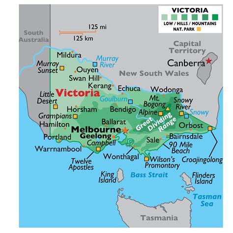 Victorian Regions Map