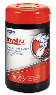 Wypall Heavy-Duty Waterless Hand Wipes, 8/Case - 58310