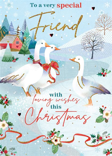 To A Very Special Friend Embellished Christmas Card | Cards