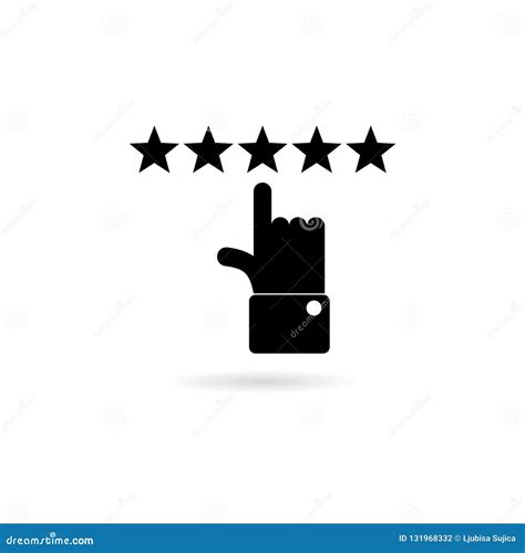 Black 5 Stars Concept, Five Gold Stars Icon or Logo Stock Vector ...