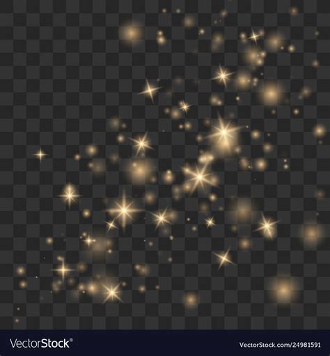 Glow light effect dust Royalty Free Vector Image