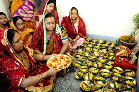 Chhath puja - Women perform rituals