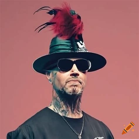 Fred durst wearing a stylish hat on Craiyon