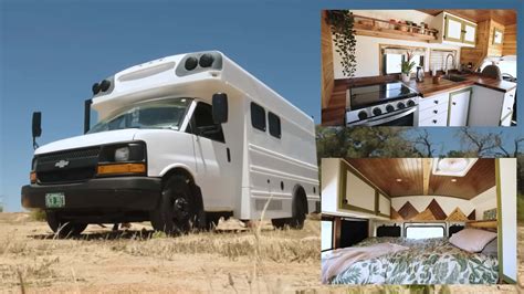 Chevy School Bus Camper Conversion Has Boss Level Kitchen, Gorgeous ...