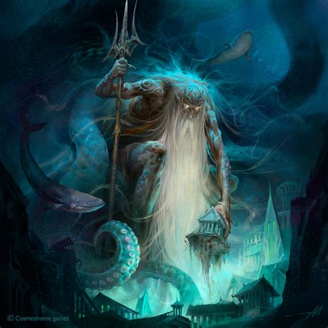 ArtStation - Poseidon, Alexander Mokhov Mythology Art, Greek Mythology ...