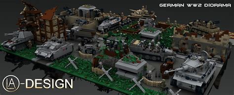 LEGO WW2 German Diorama | The Custom WW2 Diorama consists ov… | Flickr