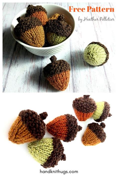 10 acorn free knitting pattern – Artofit