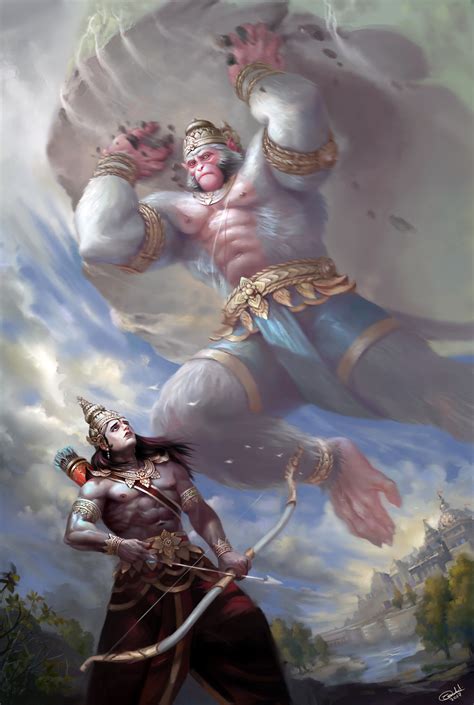 ArtStation - Hanumaan and Bharat, Tan Man | Hanuman hd wallpaper ...