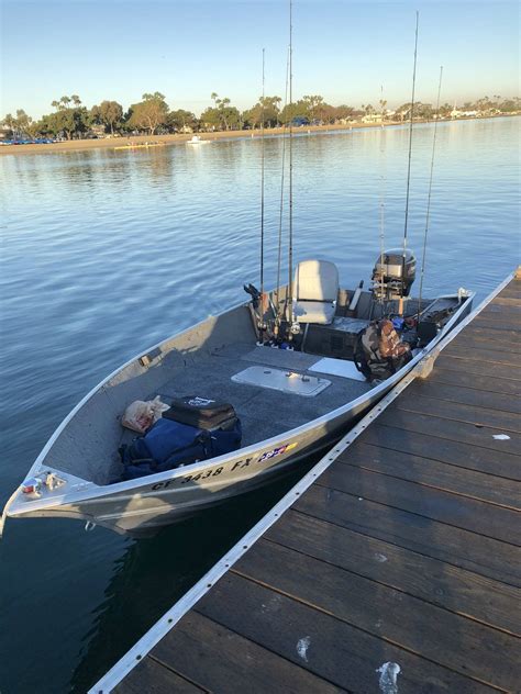 14 ft aluminum skiff with 15 HP Tohatsu | Bloodydecks